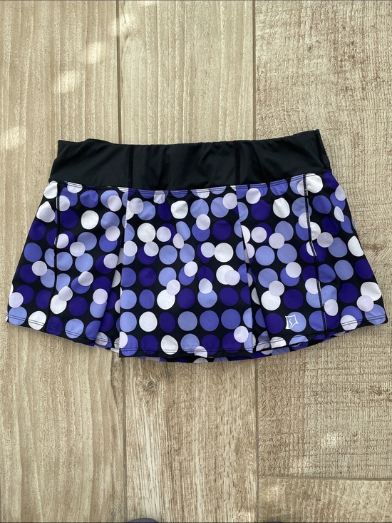 SkirtSports Dresses & Skirts - SkirtSports black and purple dot skort, size Medium